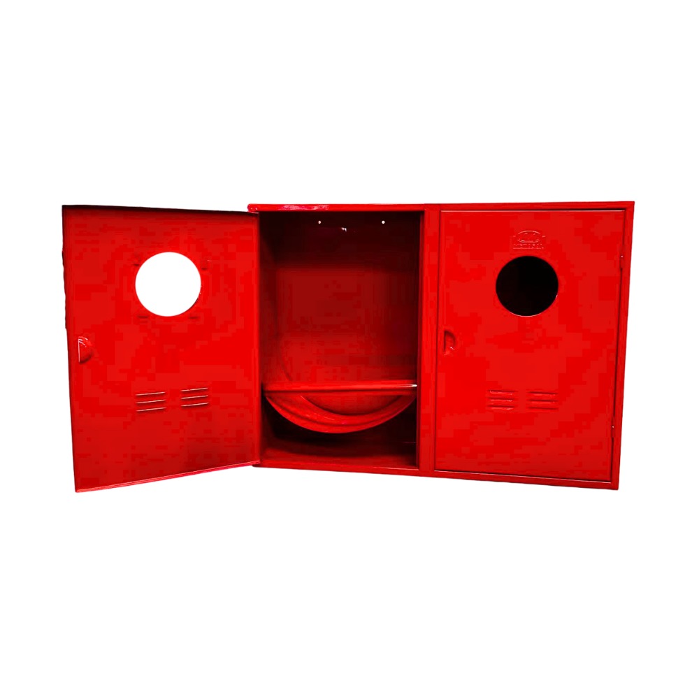 Abrigo para mangueira de incêndio – em chapa de aço | 2 portas